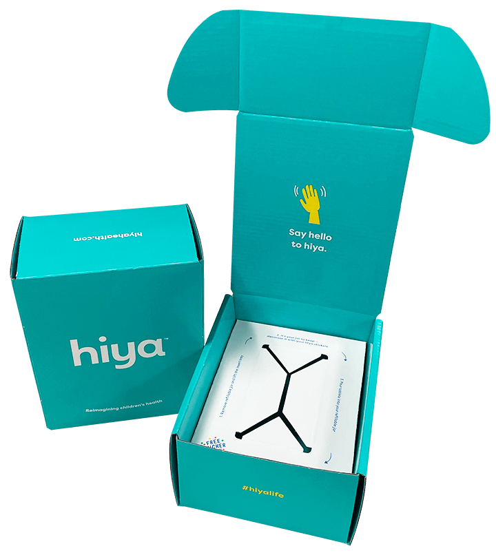 HiYa Vitamins Teal Ecommerce Box with Insert